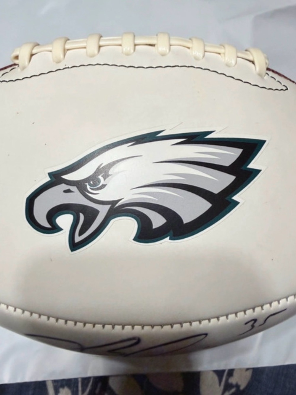 Philadelphia Eagles B. Scott White Autograph Football